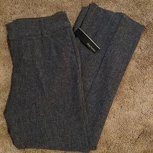 Daisy Fuentes straight leg mid rise grey pants sz 12